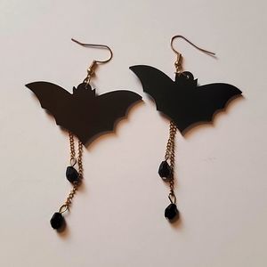Bat shaped earrings